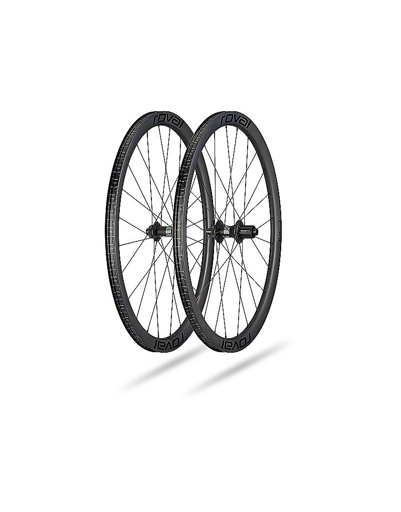 C 38 DISC WHEELSET SATIN CARBON/BLK